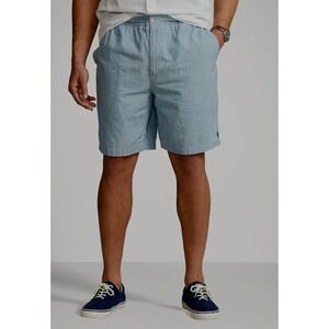 NWT‎ MENS POLO RALPH LAUREN STRETCH PREPSTER 6" SHORTS~CHAMBRAY BLUE~XXL